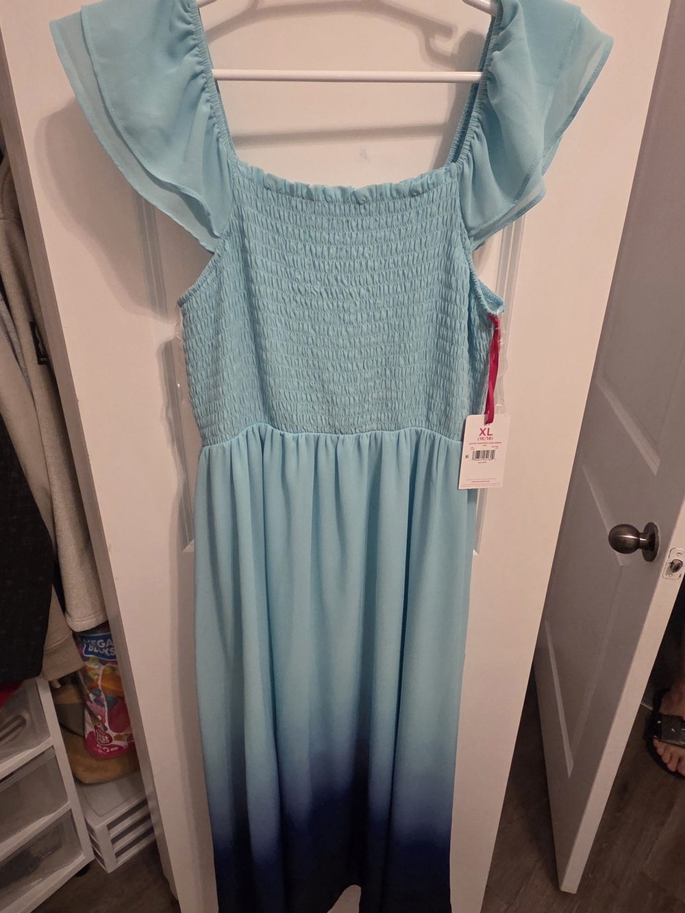 Justice Blue Ombre Ruffle Sundress